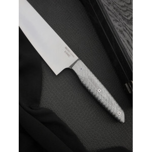GYUTO CHEF KNIFE ексклюзивний кухонний ніж ручної роботи майстра  Zakharov knives, Сталь N690, 61 HRC . Photo 3